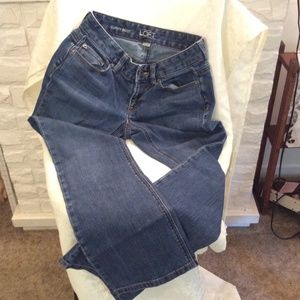 Ann Taylor Loft Curvy Boot Jeans Size 0